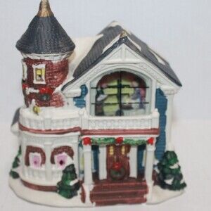 Enchanted Christmas 6" Porcelain Christmas Village House with Light